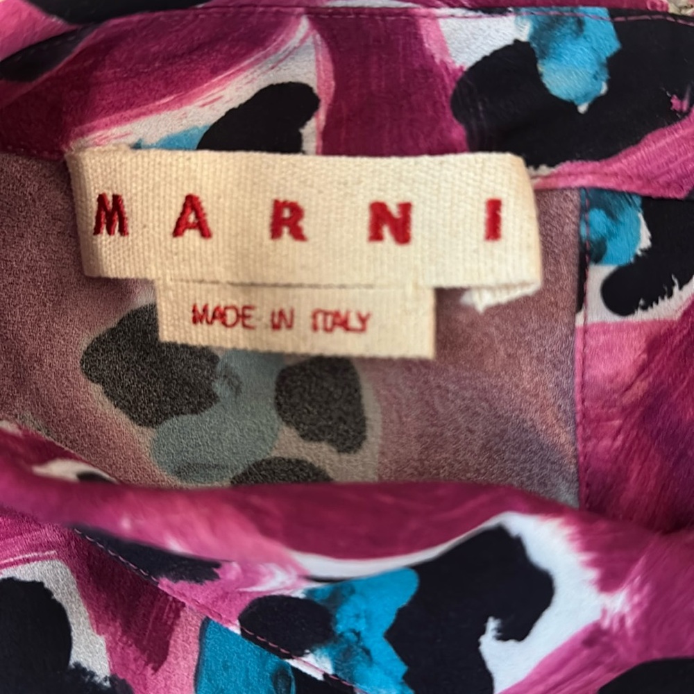 Marni Leopard-Print Tank Top in Dry Rose - Picture 9 of 12